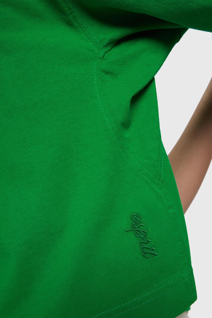 Cropped T-Shirt mit Delfin-Patch, GREEN, detail image number 3