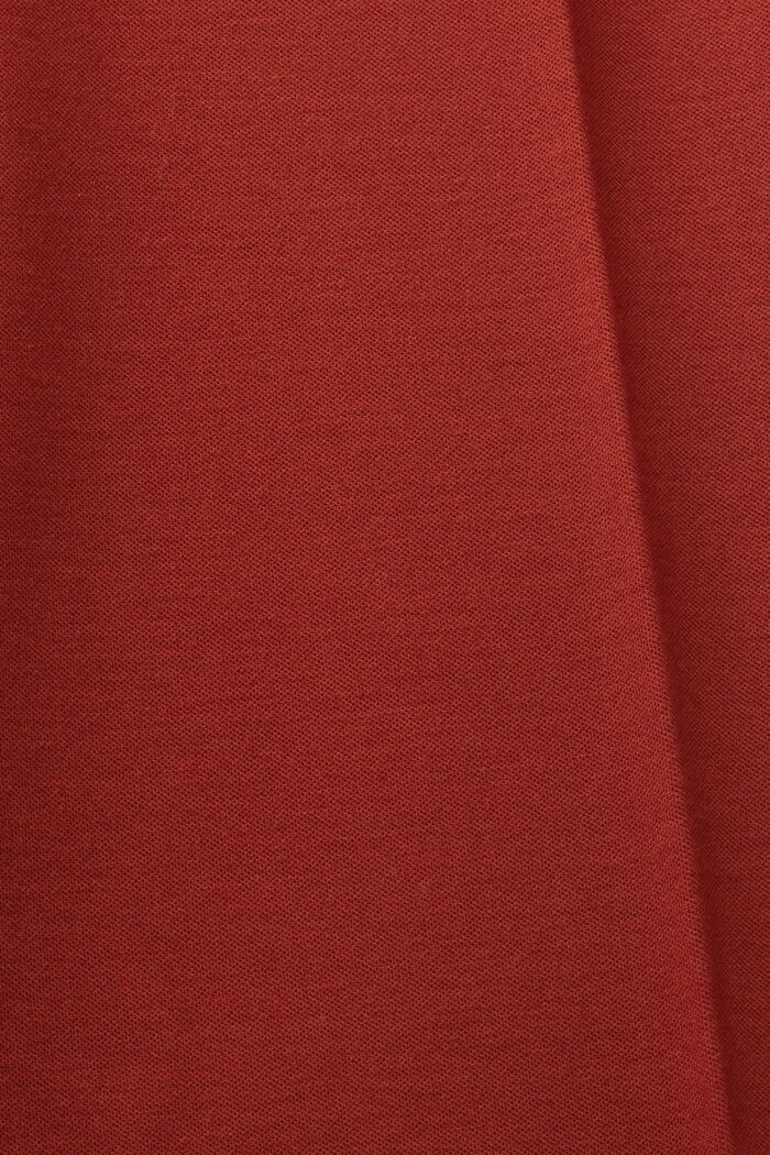 Punto-Jersey-Hose mit gerader Passform, RUST BROWN, detail image number 5