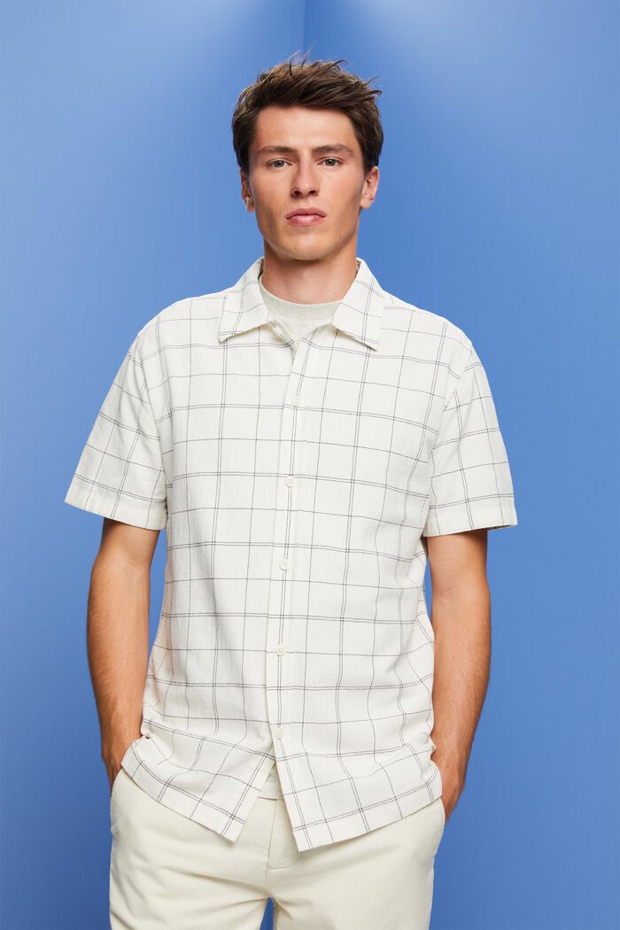 Kurzarm-Hemd aus 100% Baumwolle, ICE, detail image number 0