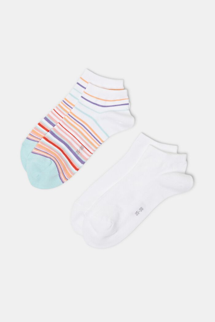 2er-Set Socken aus Bio-Baumwolle, NEW WHITE, detail image number 0