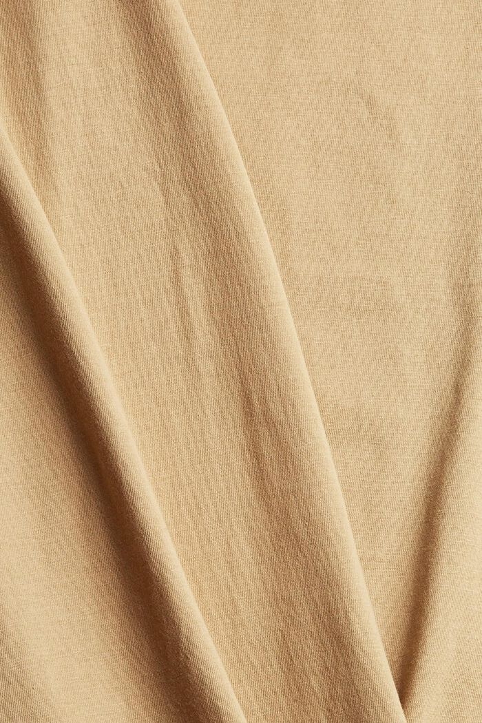 Jersey-T-Shirt mit Print, 100% Bio-Baumwolle, BEIGE, detail image number 5