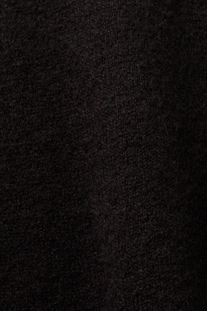 Strickpullover mit Blouson-Ärmeln, BLACK, detail image number 5