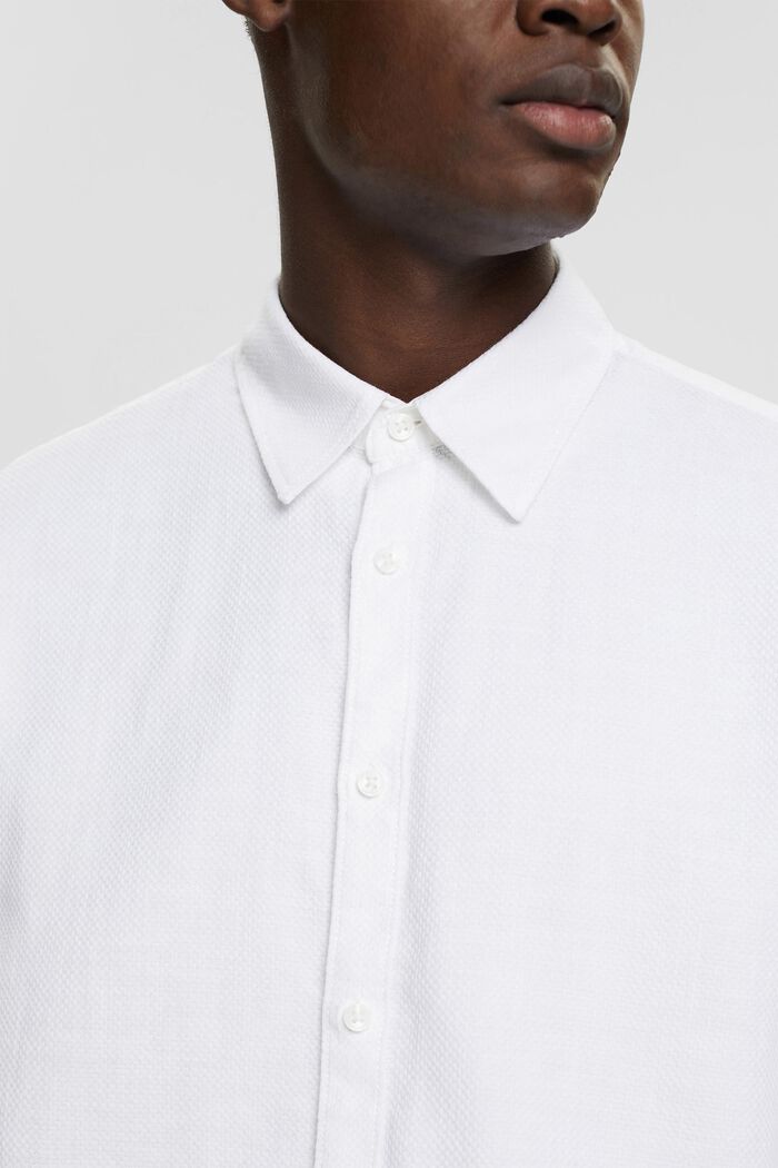 Dobby-Shirt, WHITE, detail image number 4