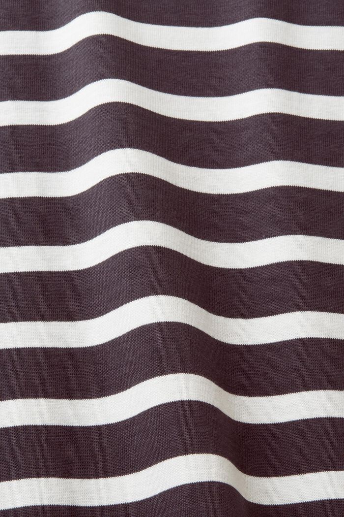 Streifen-T-Shirt aus nachhaltiger Baumwolle, ANTHRACITE, detail image number 5