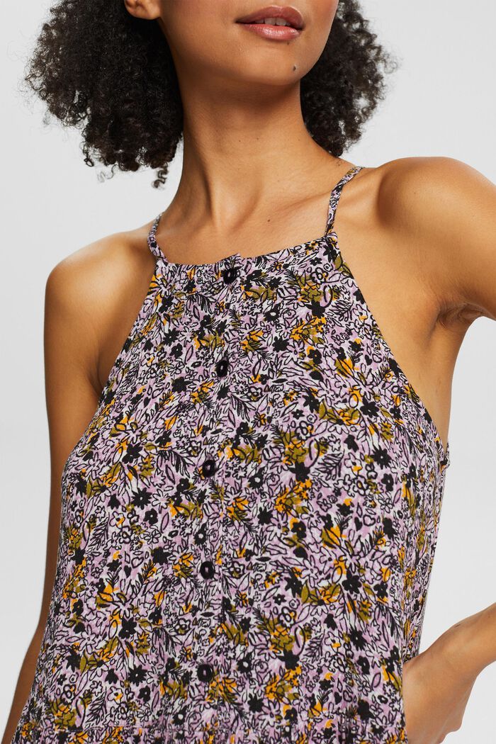 Kleid mit floralem Muster, LENZING™ ECOVERO™, OLIVE, detail image number 2