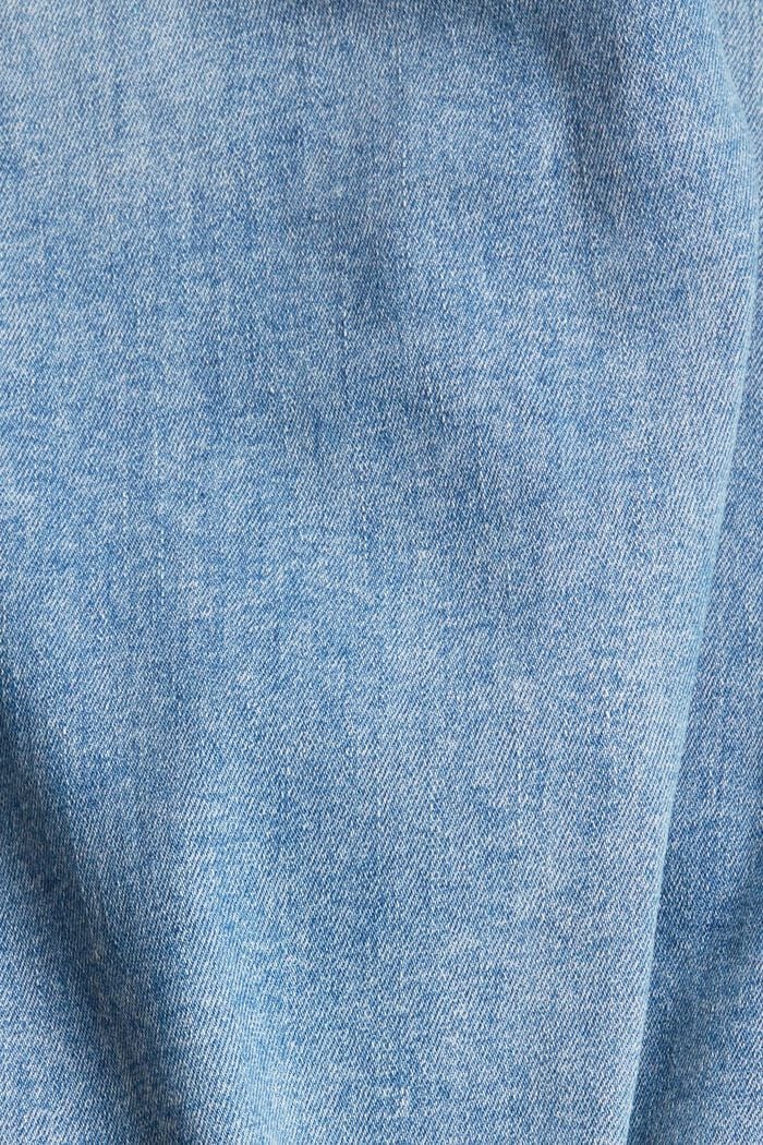 Schmale Jeans aus Bio-Baumwoll-Mix, BLUE LIGHT WASHED, detail image number 4
