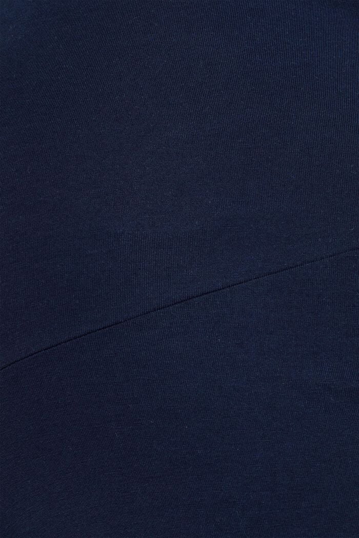 Jersey-Pants mit Überbauchbund, NIGHT BLUE, detail image number 1