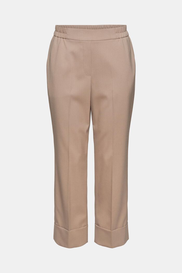 Mid-Rise-Pants im Cropped Fit, TAUPE, detail image number 7
