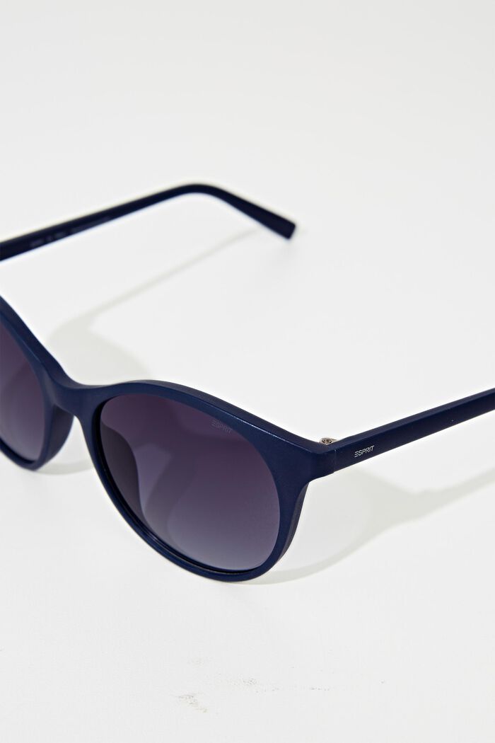 Recycelt: Runde ECOllection Sonnenbrille, BLUE, detail image number 1