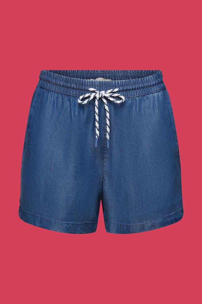 Pull-on-Jeansshorts, TENCEL™, BLUE MEDIUM WASHED, detail image number 7