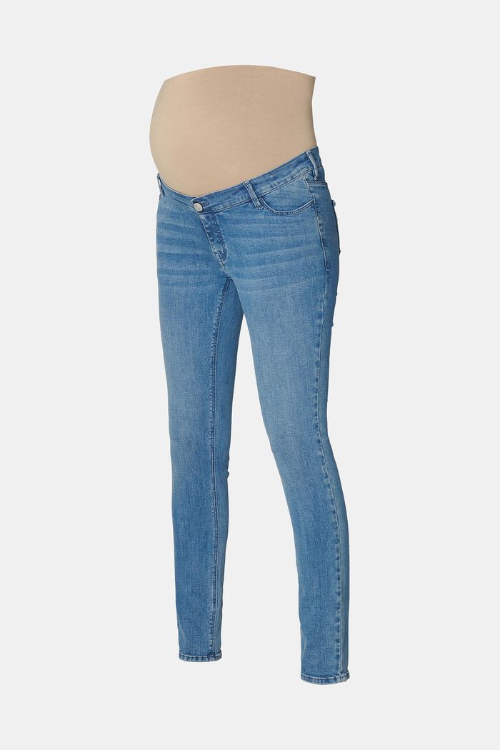 MATERNITY Jeans mit Überbauchbund, BLUE MEDIUM WASHED, detail image number 5