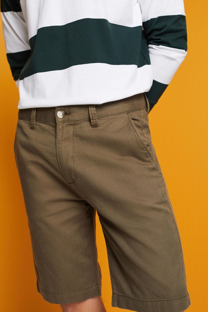 Shorts im Chino-Stil, DUSTY GREEN, detail image number 2