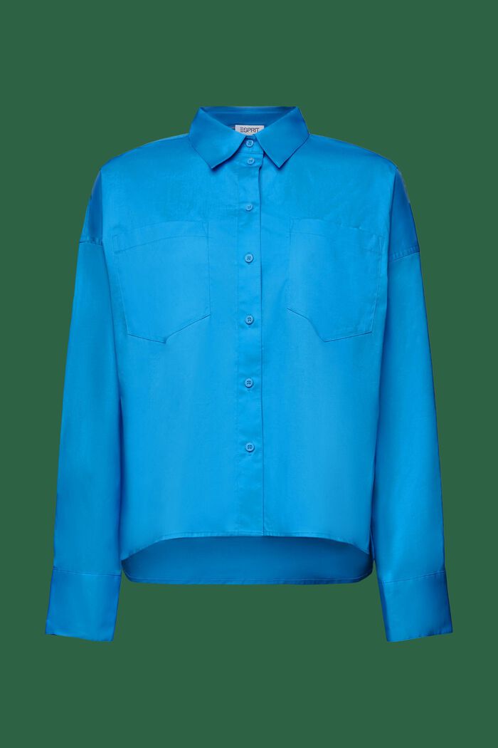 Hemd aus Baumwollpopeline, BLUE, detail image number 5