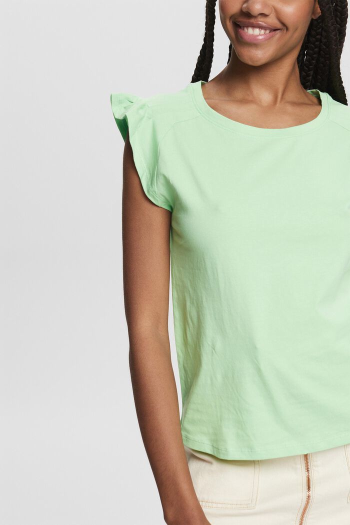 T-Shirt aus Jersey, LIGHT GREEN, detail image number 2
