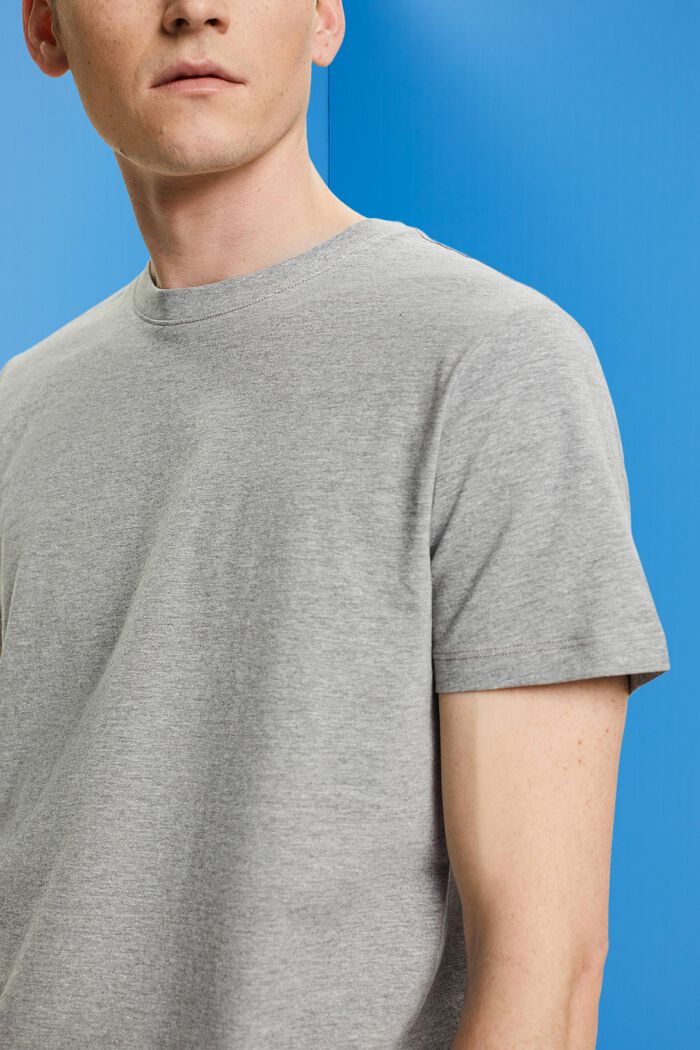 T-Shirt im Slim Fit mit Rundhalsausschnitt, MEDIUM GREY, detail image number 2