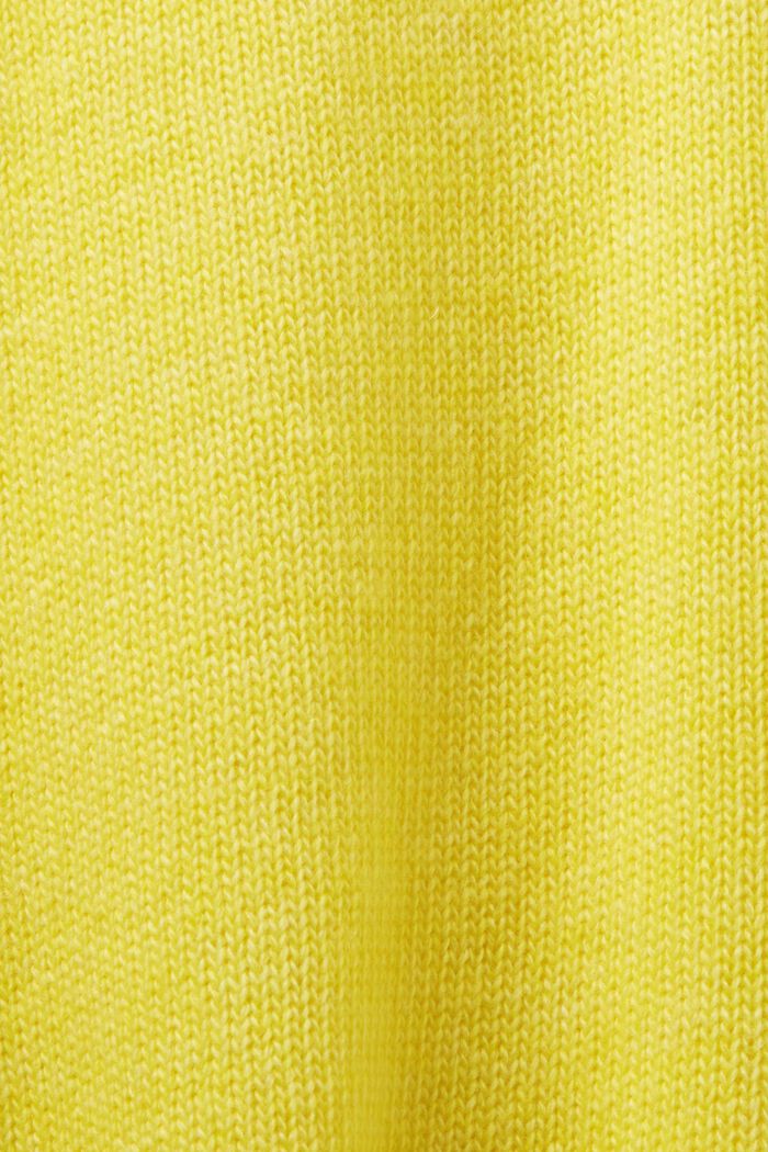 Pullover mit Stehkragen aus Wollmix, PASTEL YELLOW, detail image number 5
