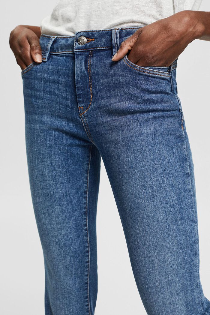 Bootcut-Jeans aus Bio-Baumwolle, BLUE MEDIUM WASHED, detail image number 0