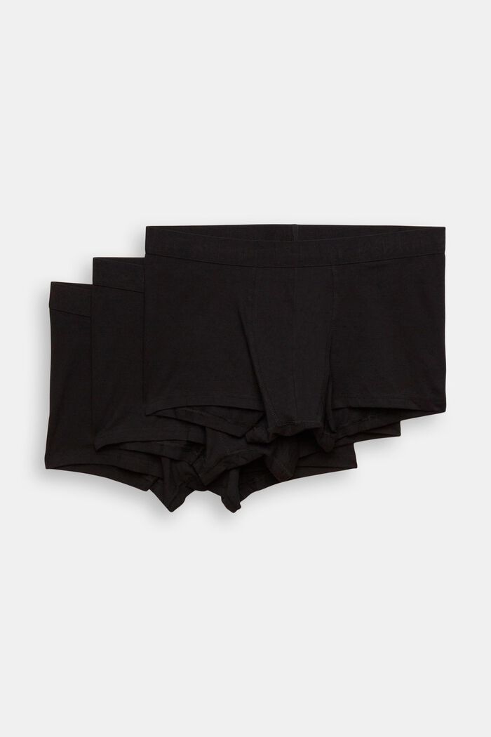 Kurze Herren-Shorts aus Baumwollstretch im Multipack, BLACK, detail image number 2