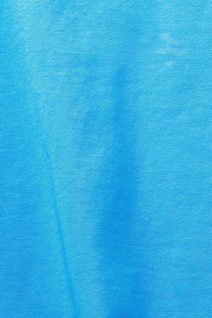 T-Shirt mit Rundhalsausschnitt, BLUE, detail image number 4