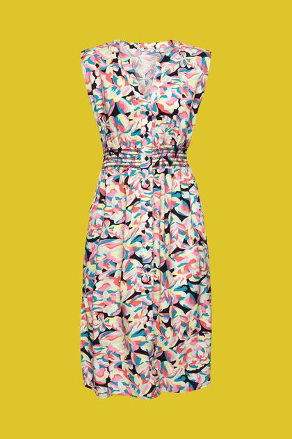 Strandkleid mit floralem Allover-Print