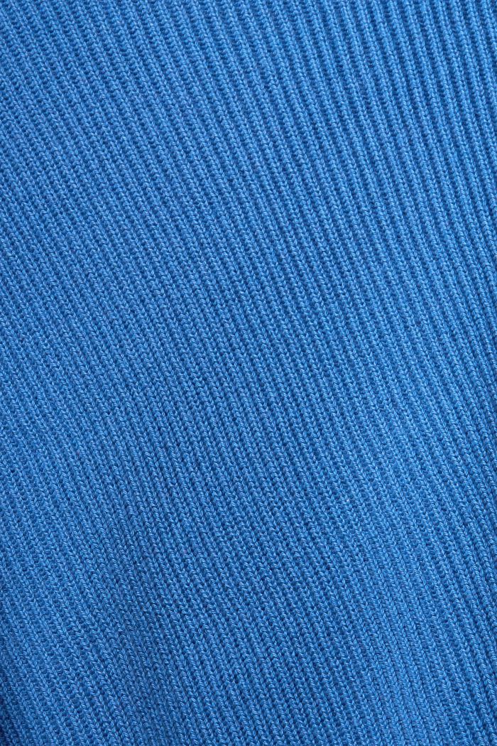 Pullover mit Streifenmuster, 100% Baumwolle, BLUE, detail image number 5