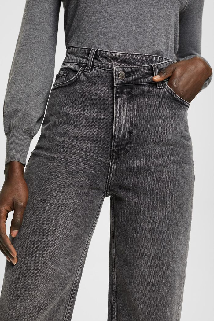 Jeans im Banana Fit mit asymmetrischem Bund, BLACK MEDIUM WASHED, detail image number 1