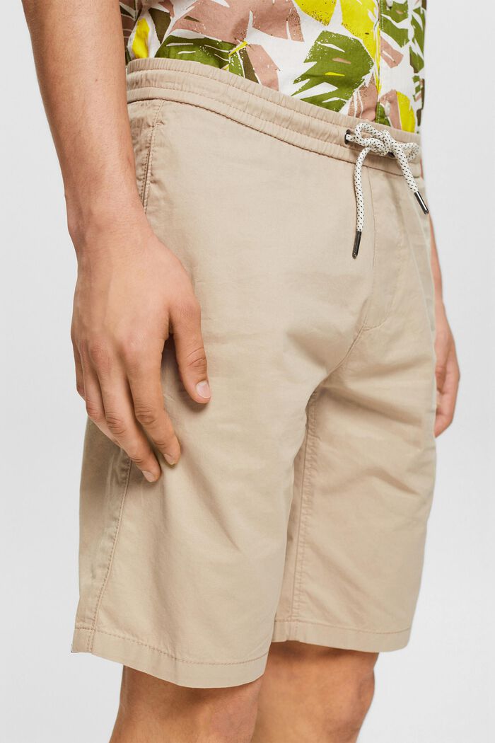 Shorts mit Gummibund, 100% Baumwolle, LIGHT BEIGE, detail image number 2
