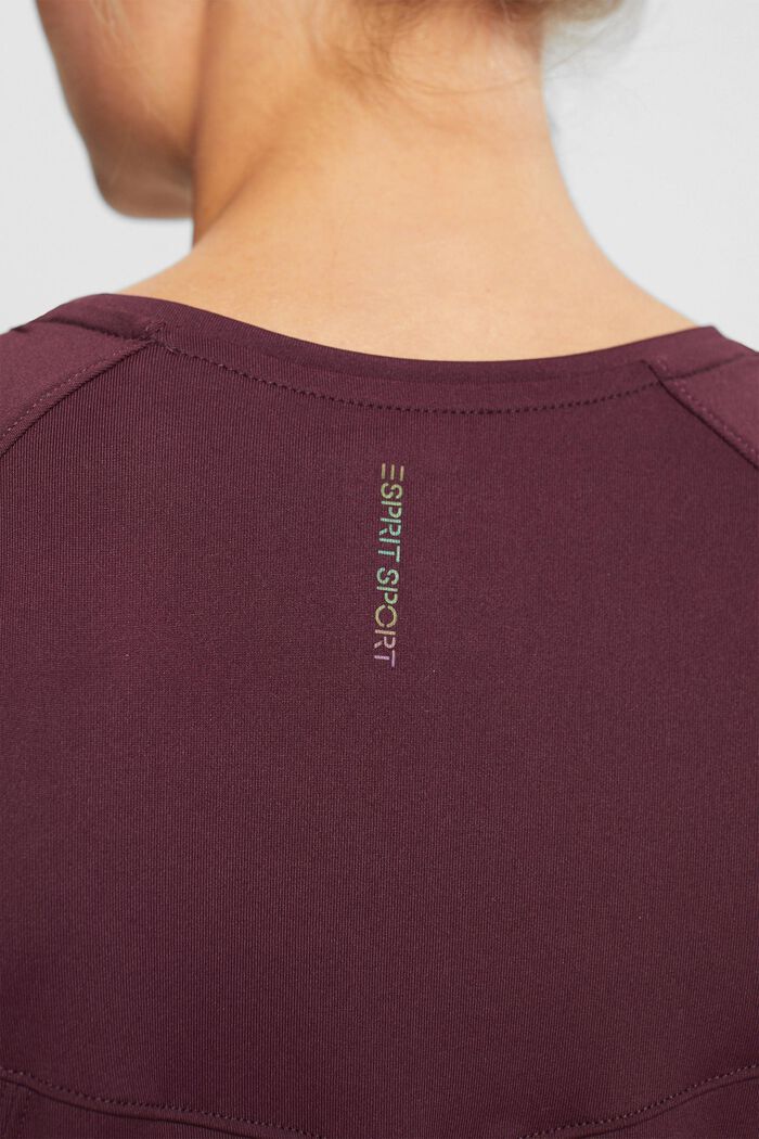 Recycelt: Active T-Shirt mit Kordelzug und E-DRY, BORDEAUX RED, detail image number 2