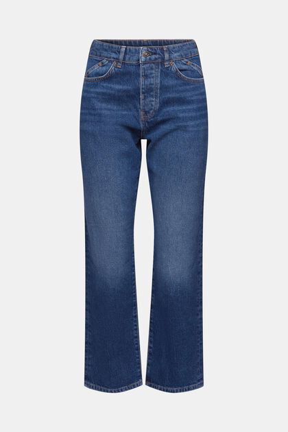 High-Rise-Jeans im Dad Fit, BLUE MEDIUM WASHED, overview