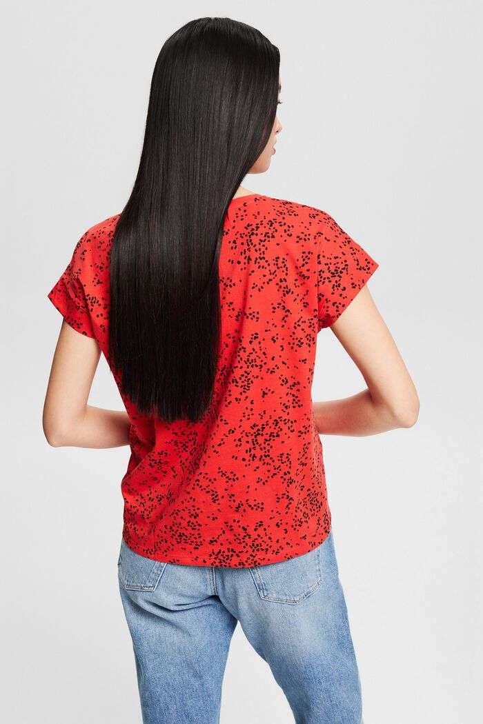 T-Shirt mit Print, 100% Baumwolle, RED, detail image number 3