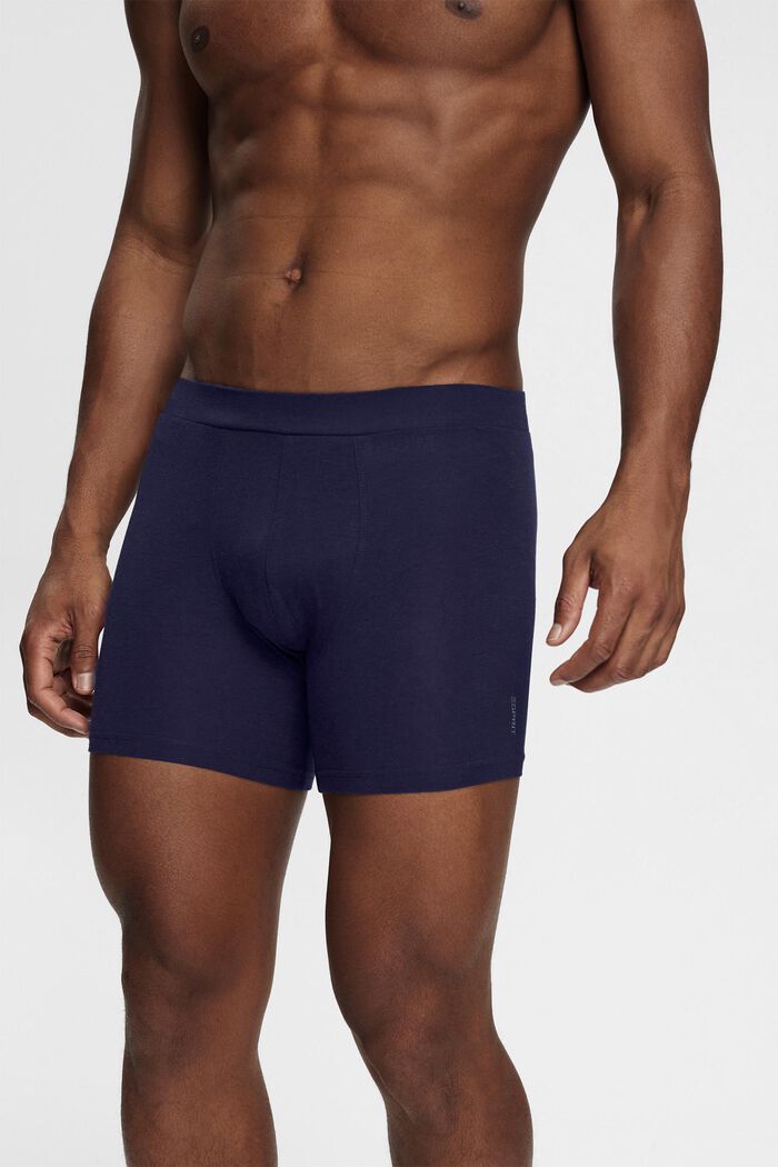 Multipack Herren-Shorts mit langem Bein aus Baumwollmix, NAVY, detail image number 1