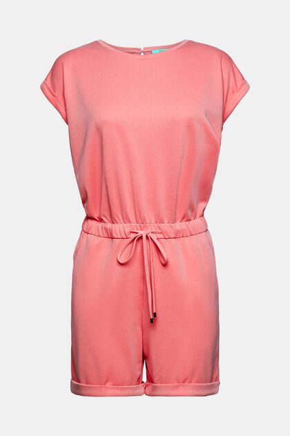 Mit TENCEL™: kurzer Overall, CORAL RED, overview