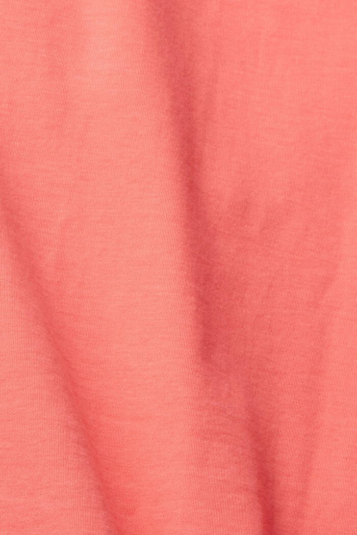 Jersey-Kleid mit Bindegürtel, CORAL RED, detail image number 4