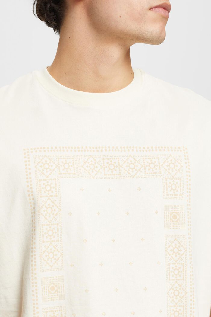 Locker geschnittenes Baumwoll-T-Shirt mit Print, ICE, detail image number 2