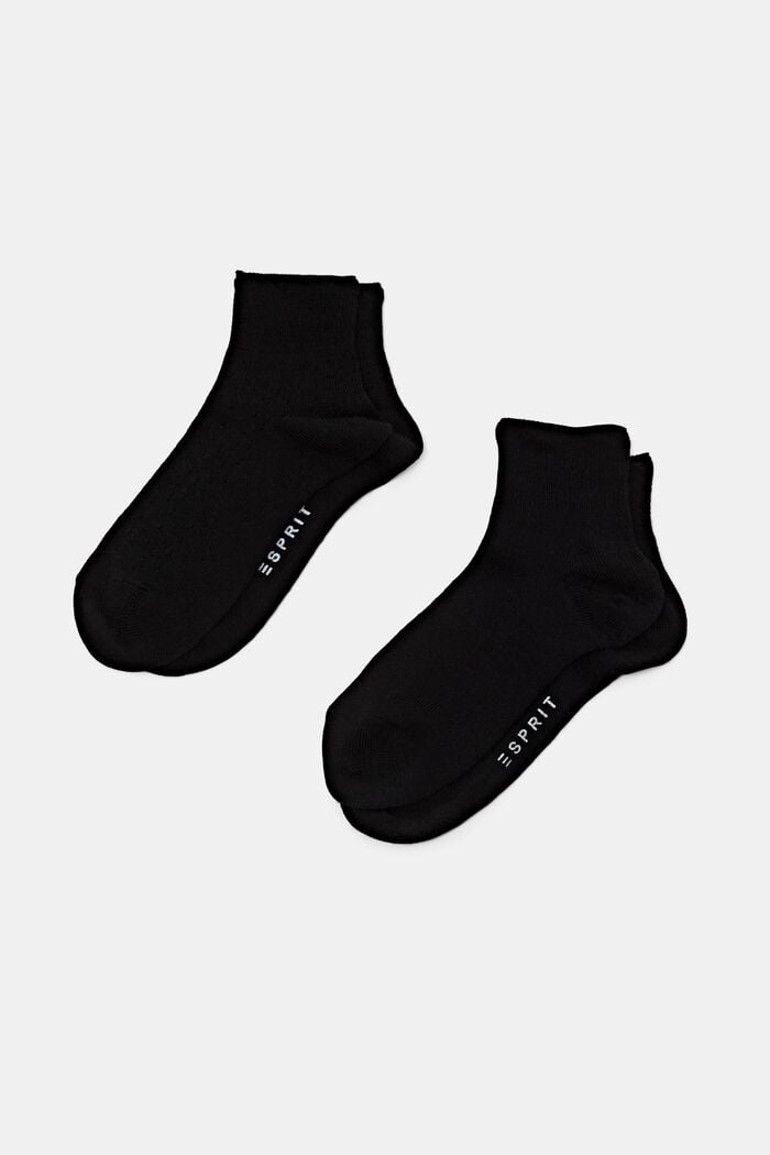 2er-Set Socken aus Wollmix, BLACK, detail image number 0