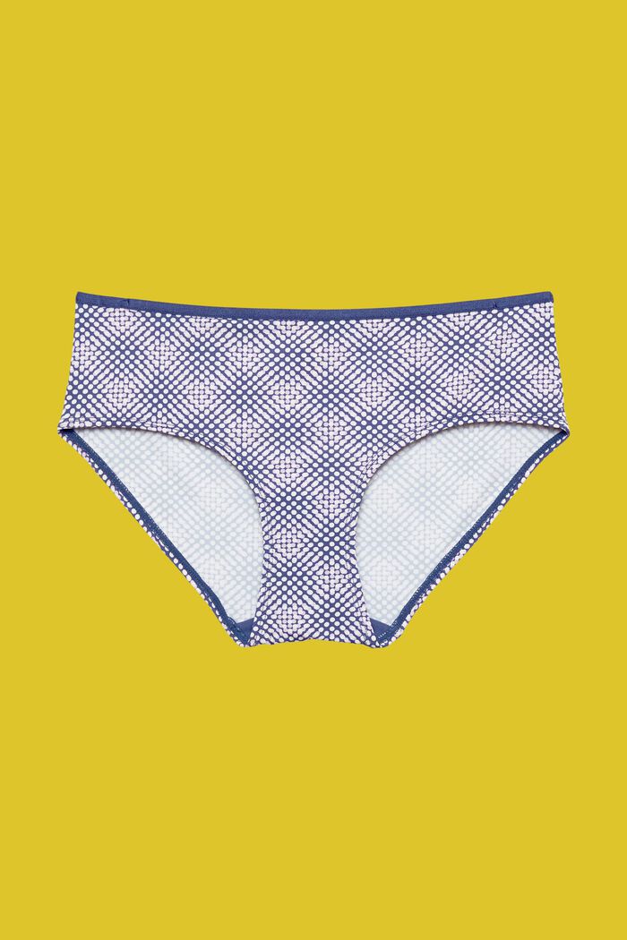 Hipster-Shorts mit geometrischem Print, DARK BLUE, detail image number 4