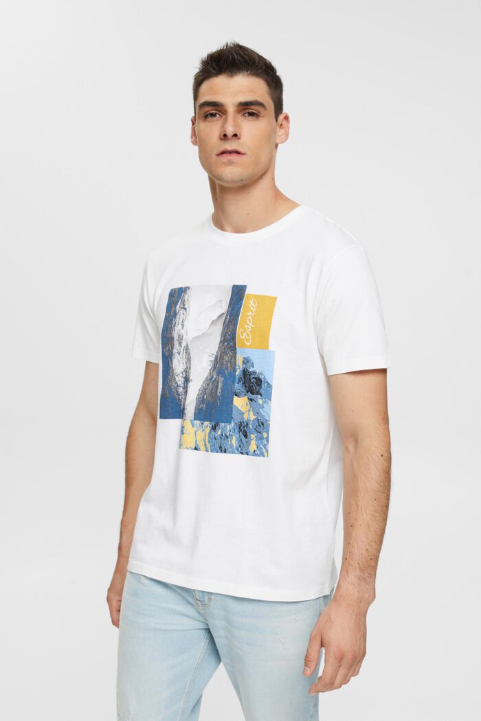 T-Shirt mit Print, WHITE, detail image number 0