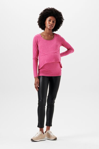 Longsleeve in Layer-Look, BERRY, overview
