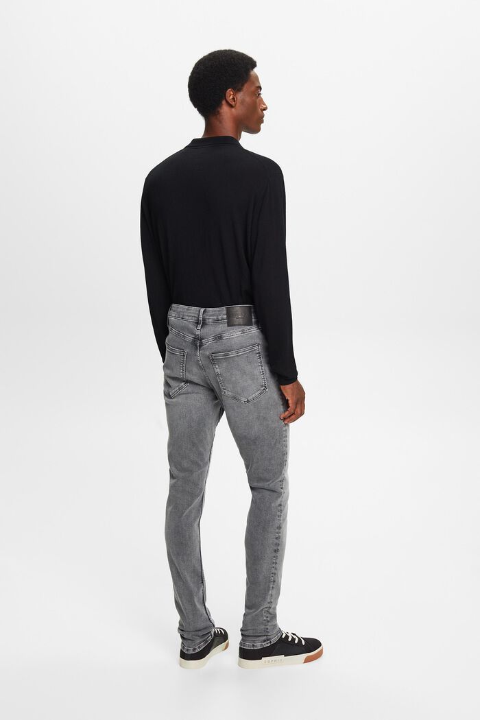 Skinny Jeans mit mittlerer Bundhöhe, GREY LIGHT WASHED, detail image number 3